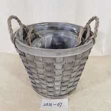 Hot Selling Large Wicker Planter Gardening And Planting Flowers