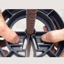 PE/PP Plastic Spacer Protective Layer of Reinforcing Steel Bar Heavy Duty Pile Cage Foot Wheels thumbnail-4