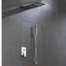 Super Slim Shower Set With Shower Head Three Functions Overhead Shower Rainfall and Waterfall Wall Mounted thumbnail-5