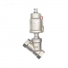 Angle Seat Valve ANSI Class 150 Flanged Limit Switch Air Filter SS304 SS316L CF8 Pneumatic Actuator Industrial Automation Valve thumbnail-1