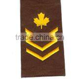 Rank Mark Shoulder Strap Epaullettes Hand Machine Embroidred Passementerie Cap Visor Uniform Trimming