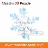 2PCS New Year Ornament 3d Puzzle Snowflake thumbnail-1
