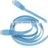 Ultra Flexiable Flat Lan Cable UTP Cat6a Patch Cord Network Cable thumbnail-2