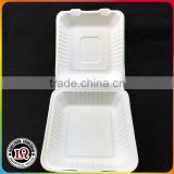 Easy open biodegradable disposable food container box