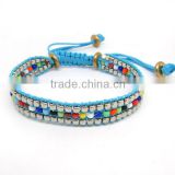 FL0940-5 Trendy handmade friendship single leather bracelet