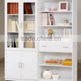 White color modern rack cabinet wood storage cabinet rack/ wooden bookcase (SZ-FCB353)