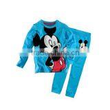 Funny Cartoon Honey Bear Kids Pijamas Accept Wholesale and Customize Boutique Child Outfit Blue Cute Children Pajamas Quality Choice thumbnail-2