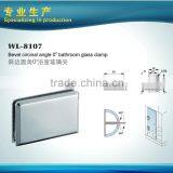 Square 180 Degrees Shower Glass Door Hinge thumbnail-4