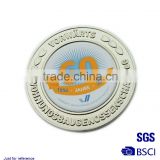 custom metal stamping coins Stamping imitation gold map of the world badge gold-plated metal coin