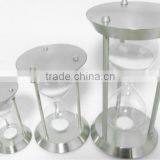 Glass Sand Timer With Metal Frame; Metal Hourglass thumbnail-4