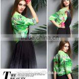 Silk Scarf 100% Silk Printed Chiffon Silk Fabric thumbnail-1