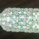 Beautiful floral embroidery table runner
