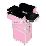 4 in 1 Makeup Nail Case Vanity Hairdressing Cosmetics Beauty Box Trolley thumbnail-3