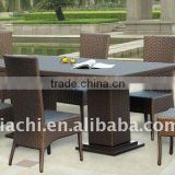 JT-6032 outdoor rattan dining table chairs