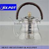 Premium Heat Resistant Glass Tea Pot With Stainless Steel Filter 1100S thumbnail-5