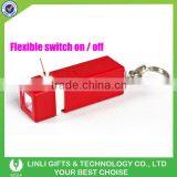 Customized Logo Plastic Led Flashlight Souvenir Keychain thumbnail-4
