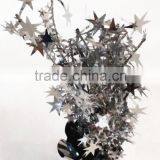 38cm High PET Silver Five-pointed Star National Day Centerpiece Decoration