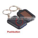 Best Solar Power 3 LED ABS Plastic Key Chain Torch Light For Gift Promotional thumbnail-2