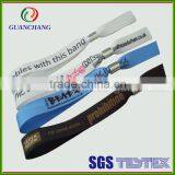 Wholesale Custom Various Fancy Logo Design Elastic Fabric Woven Smart One Direction Wrist Band thumbnail-2