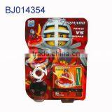 Funny Children Toy Plastic Kids Diy Block Warrior Battle Spinning Top Toy