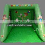3 N 1 inflatable shooting game/ inflatable soccer ,football ,volleyball game