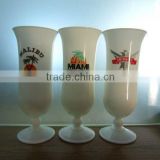 drinkware transparent plastic goblet/plastic red wine cup/plastic stacking cup