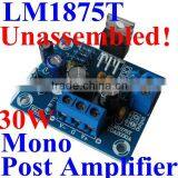 LM1875T 30W Monor Post Amplifier Module , Unassebled Kit Version ,accept OEM!