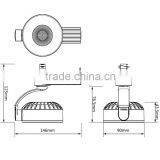 TIWIN 2015 Gallery COB 100-240V Black White Finish 15w 1200lm Led Track Spot Light thumbnail-2