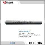 LY-PDU-IE02 1U 19inch IEC Type 8 Ways PDU