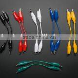 Short 22AWG Silicone Wire With Alligator Clips Test Lead (set of 12)