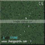 Green Crystal Quartz Artificial Granite Slab--Stellar Series