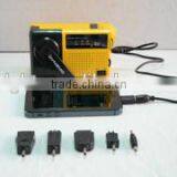 Compact Dynamo Crank Radio Flashlight, Self Powered, Emergency Siren, Phone Charger thumbnail-6