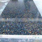 Blue Tiger Eye Table Top , Blue Shade Tiger Eye Table Top