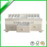 Cheap White Luxury Wooden Mdf Jewelry Box With 3 Small Drawer thumbnail-5