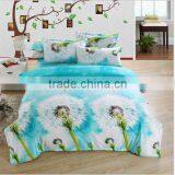 New Dandelion Blue 3D Printed Bedding Sets ,Fashion Queen Size Linen Sheet Duvet Cover Pillowcase