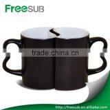 Personalized 11OZ Couple Cearmic Mug With Black Color Magic Coffee Mug for Love thumbnail-4