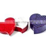 High Quality Heart Shape Paper Jewelry Gift Box With Velvet Pad