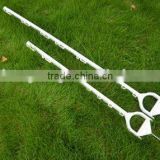 Step in plastic electric fence temporary fence post for polyrope or tape