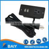 2-gang Socket Outlet With Double USB thumbnail-2