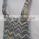 Wholesale Shopping Tote Cotton Bag With Leather Handle thumbnail-3