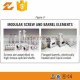 Counter-rotation Twin Modular Screw and Barrel Elements for Plastic Extrusion Machine