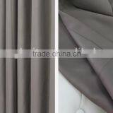2 Panels Grommet Dark Grey Hotel Blackout Curtain thumbnail-2