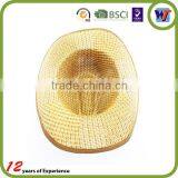 2016 New Fashion Handmade Straw Hats Cowboy Hat With Print Logo thumbnail-4