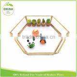 Newest Round + Square +oval + Hexagon + Heart Many Shapes for Clearly Decorative Metal Storage Serving Rectangle Mirror Trays thumbnail-3