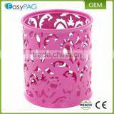 EasyPAG 2 Pcs 3-1/4 Inch Dia x 3-3/4 Inch High Round Metal Embossing Pen Pencil Holder thumbnail-2