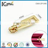 Colorful 45mm Shiny Light Gold Metal Zipper Puller Design thumbnail-1