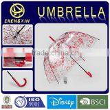 Cheap Apolo Shape Full Sreen Flower Printed POE Umbrellas