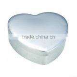Metal With no Printing Heart Shape Tin Box