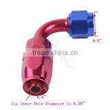 AN6 AN-6 6 AN 90 Degree Swivel Fitting Hose End Adaptor thumbnail-1