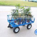 Garden Flower Kids Wooden Metal Barrow Wagon Cart thumbnail-3